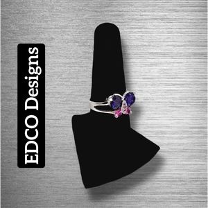 Butterfly w/Purple & Pink